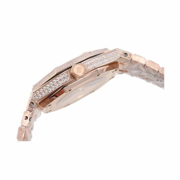 Audemars Piguet Royal Oak Iced Out Rose Gold Replica
