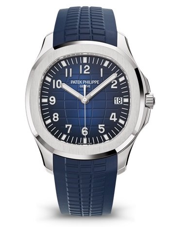 Patek Philippe Aquanaut Blue Dial & Strap White Gold 5168G-001
