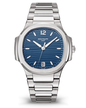 Patek Philippe Ladies Nautilus Blue Dial Stainless Steel 7118/1A-001
